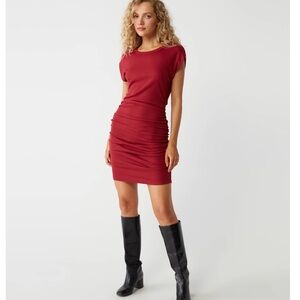 NWT Michael Stars Ricci Power Dress - Carmine - Medium